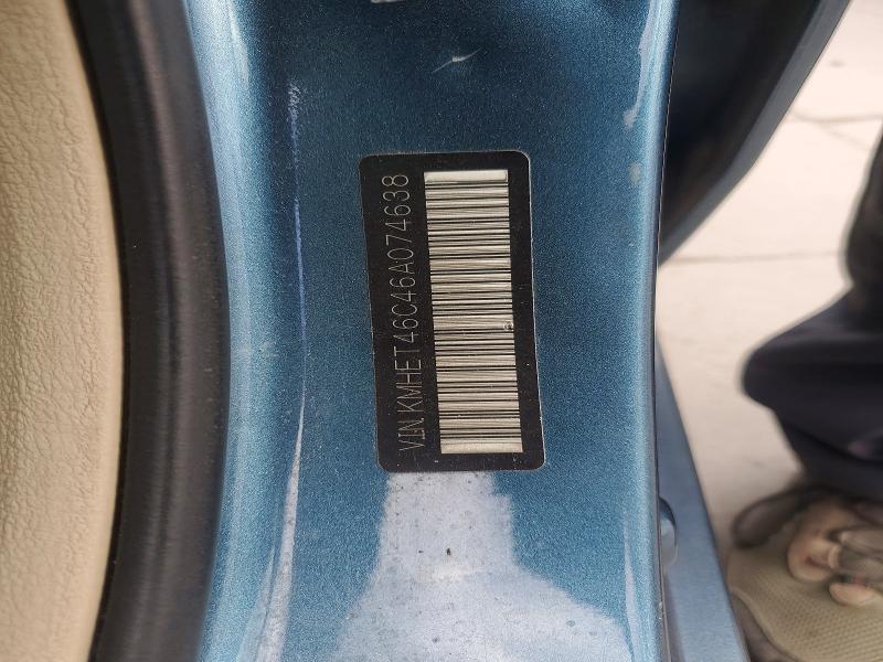 Aukcja sprzedaży 2006 Hyundai Sonata, vin: KMHET46C46A074638, numer aukcji: 59010096