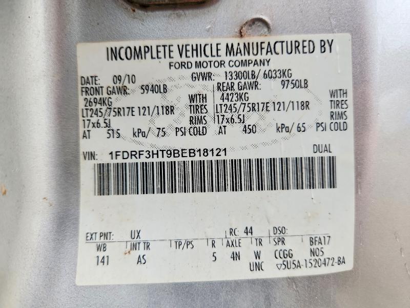 2011 Ford F350 მანქანა იყიდება აუქციონზე, vin: 1FDRF3HT9BEB18121, აუქციონის ნომერი: 57260746