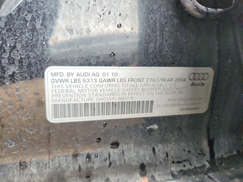 Продаж на аукціоні авто 2010 Audi A6, vin: WAUKGBFB9AN055914, номер лоту: 55892086