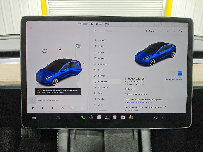 Auction sale of the 2022 Tesla Model 3, vin: 5YJ3E1EB4NF272042, lot number: 54879176