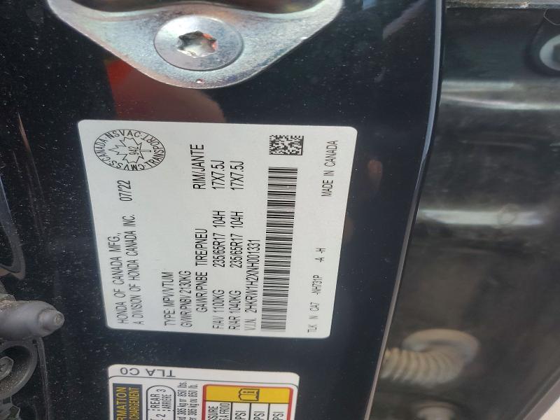 Продажа на аукционе авто 2022 Honda Cr-v, vin: 2HKRW1H2XNH001331, номер лота: 55867486