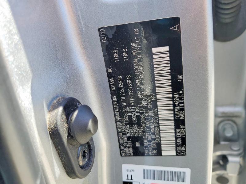 58323946 :رقم المزاد ، 5TDKDRBH1PS020592 vin ، 2023 Toyota Highlander مزاد بيع