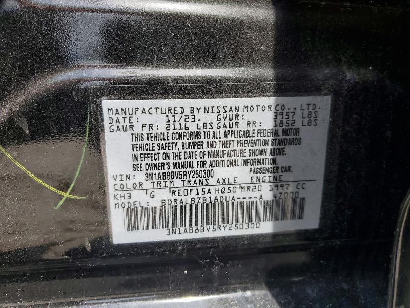 Продаж на аукціоні авто 2024 Nissan Sentra, vin: 3N1AB8BV5RY250300, номер лоту: 56428736