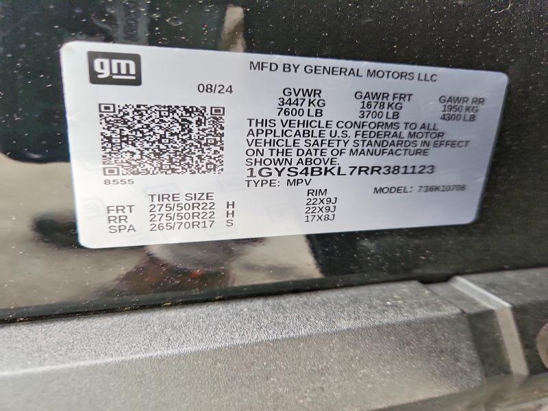 Продажа на аукционе авто 2024 Cadillac Escalade, vin: 1GYS4BKL7RR381123, номер лота: 57521396