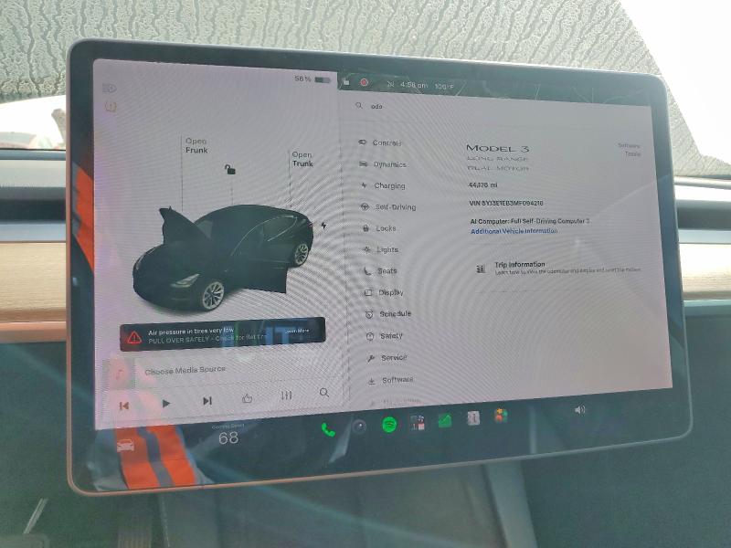 Продаж на аукціоні авто 2021 Tesla Model 3, vin: 5YJ3E1EB3MF094218, номер лоту: 58464606