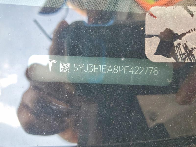Продажа на аукционе авто 2023 Tesla Model 3, vin: 5YJ3E1EA8PF422776, номер лота: 57335706