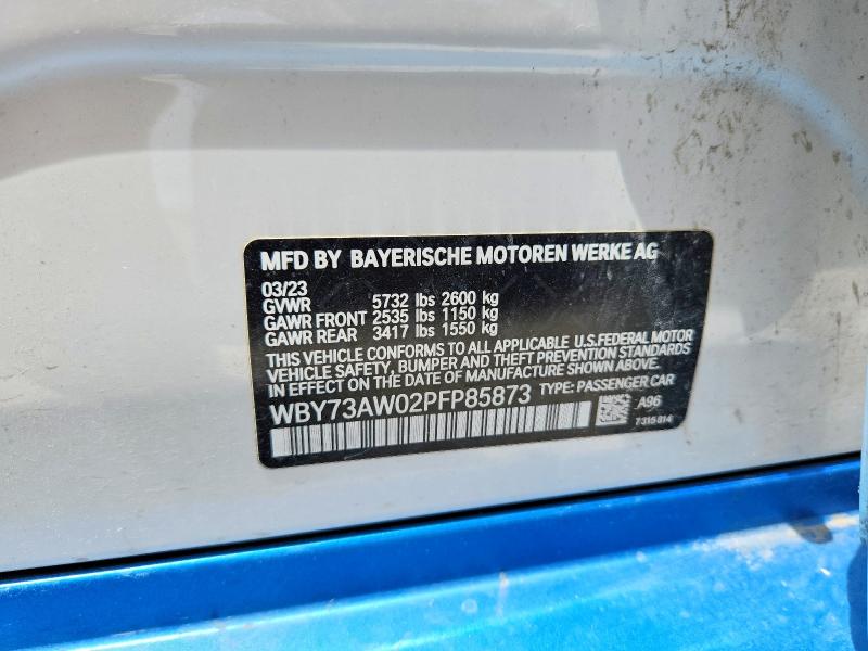 Продажа на аукционе авто 2023 Bmw I4, vin: WBY73AW02PFP85873, номер лота: 57473876