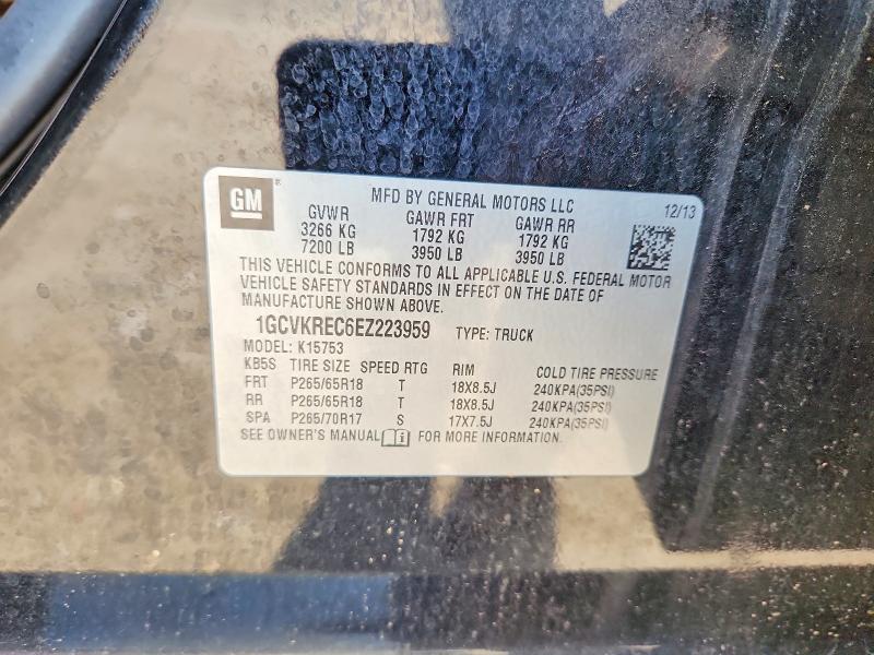Aukcja sprzedaży 2014 Chevrolet Silverado, vin: 1GCVKREC6EZ223959, numer aukcji: 56324286