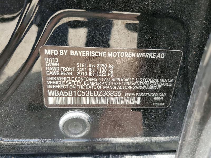Продажа на аукционе авто 2014 Bmw 535, vin: WBA5B1C53EDZ36835, номер лота: 59150946