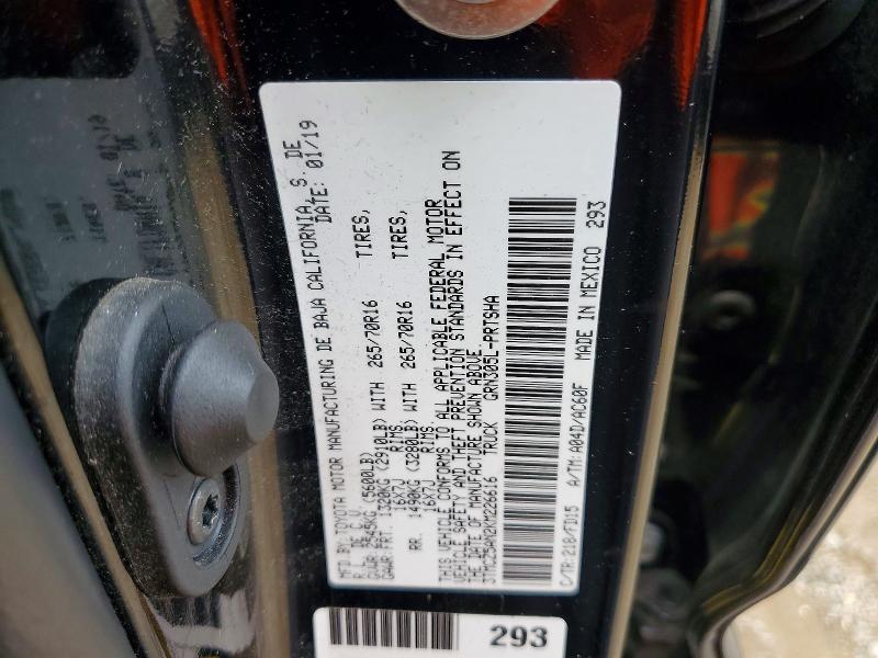 Aukcja sprzedaży 2019 Toyota Tacoma, vin: 3TMCZ5AN2KM226616, numer aukcji: 58010926
