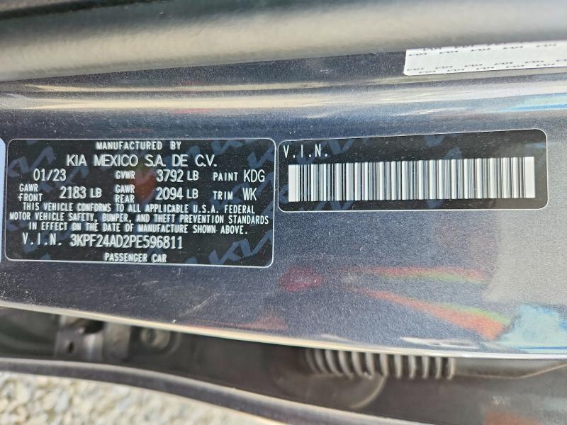 56164636 :رقم المزاد ، 3KPF24AD2PE596811 vin ، 2023 Kia Forte مزاد بيع