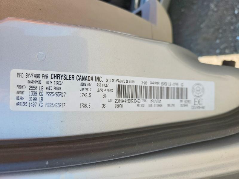 Aukcja sprzedaży 2008 Dodge Grand Caravan, vin: 2D8HN44H98R739463, numer aukcji: 59010846
