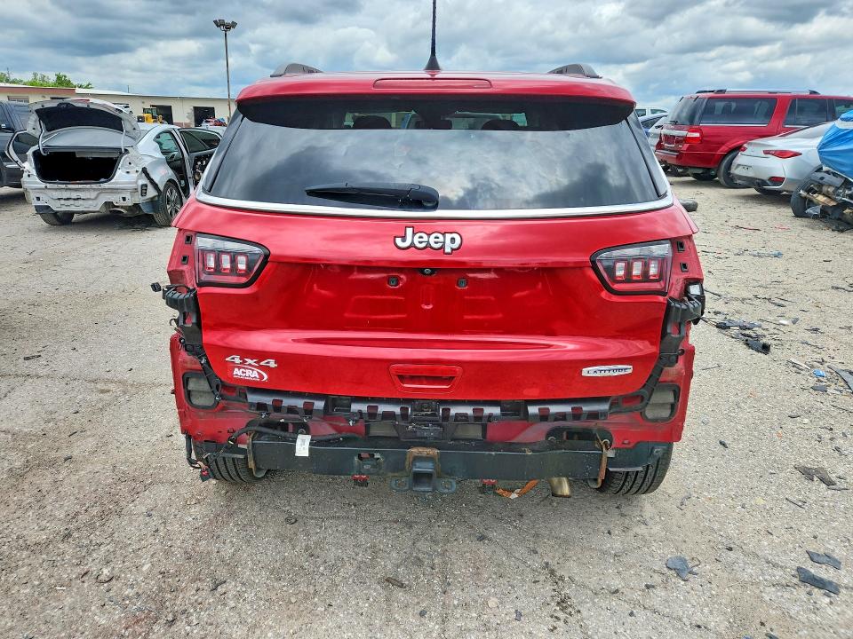 2018 Jeep Compass მანქანა იყიდება აუქციონზე, vin: 3C4NJDBB2JT361629, აუქციონის ნომერი: 57706406