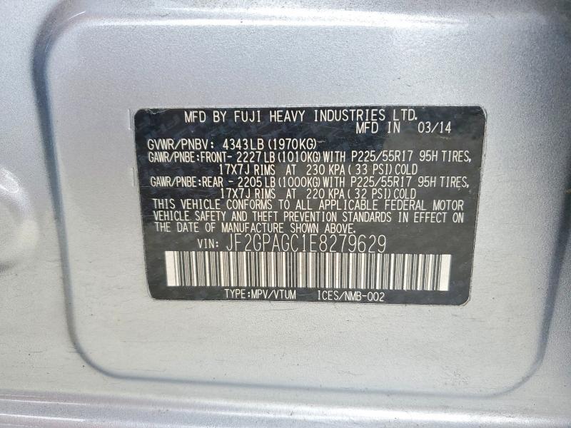 Продажа на аукционе авто 2014 Subaru Xv Crosstrek, vin: JF2GPAGC1E8279629, номер лота: 58626466