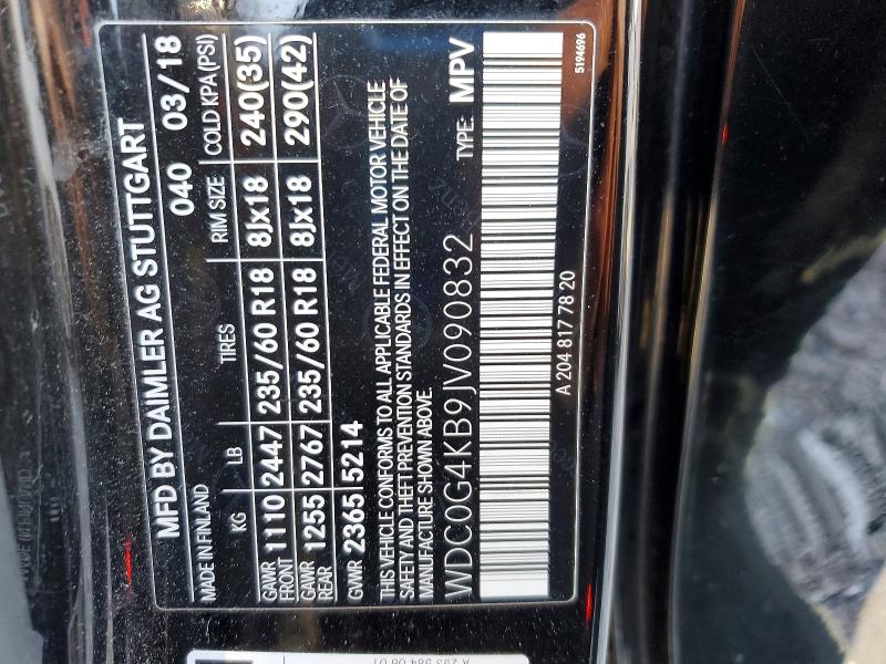 Продажа на аукционе авто 2018 Mercedes-benz Glc, vin: WDC0G4KB9JV090832, номер лота: 57231276