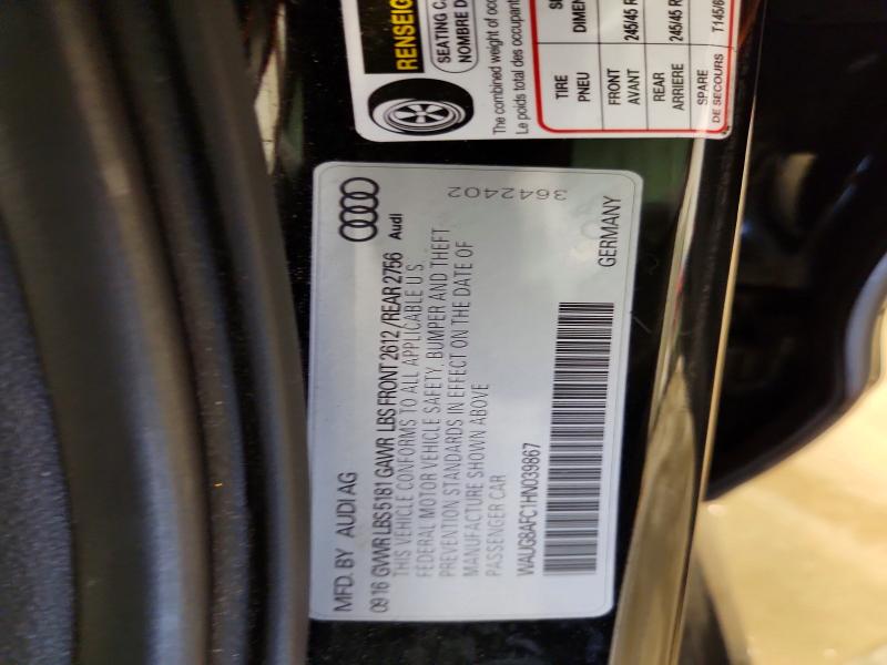 Продажа на аукционе авто 2017 Audi A6, vin: WAUG8AFC1HN039867, номер лота: 57315306