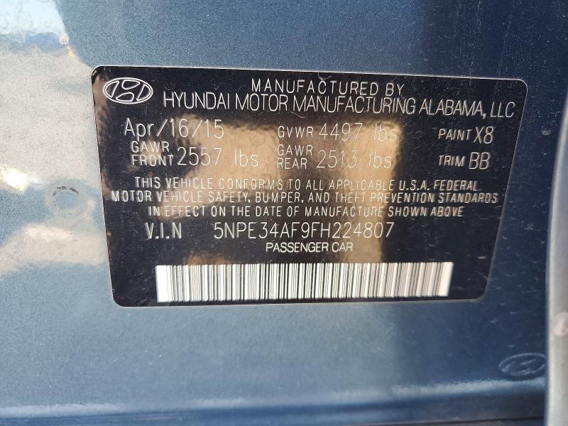 Aukcja sprzedaży 2015 Hyundai Sonata, vin: 5NPE34AF9FH224807, numer aukcji: 58420096