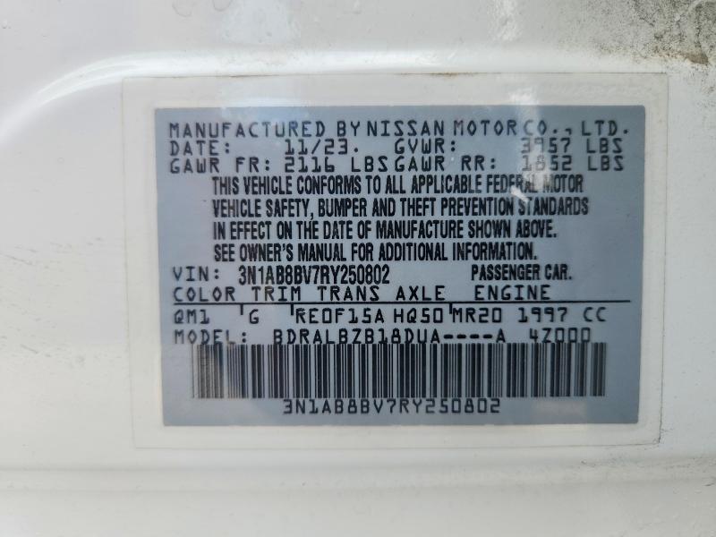 Продаж на аукціоні авто 2024 Nissan Sentra, vin: 3N1AB8BV7RY250802, номер лоту: 55736586