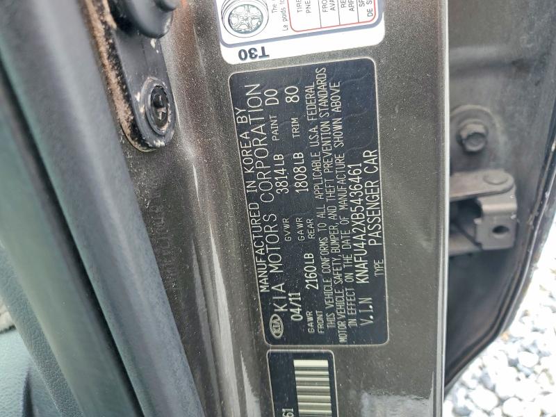 Продажа на аукционе авто 2011 Kia Forte, vin: KNAFU4A2XB5436461, номер лота: 55523456