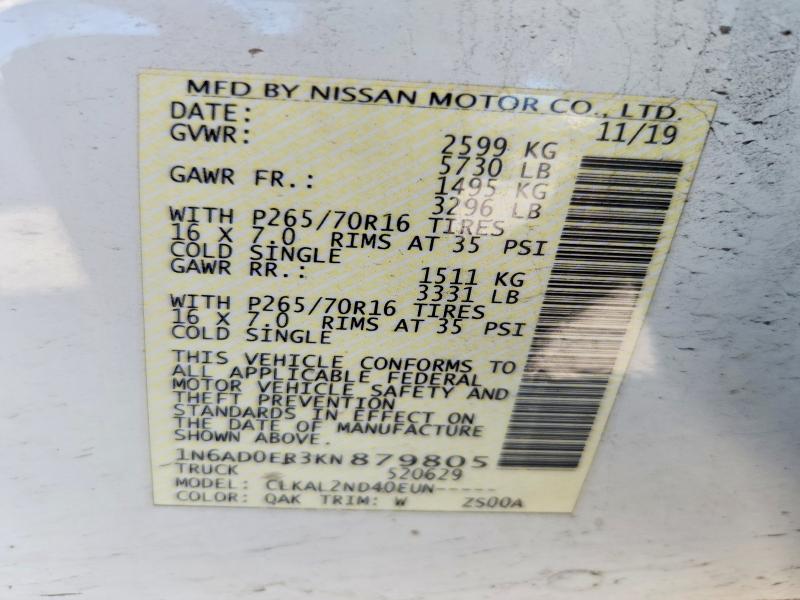 Продаж на аукціоні авто 2019 Nissan Frontier, vin: 1N6AD0ER3KN879805, номер лоту: 55882006