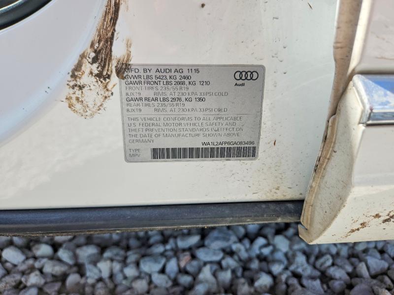 Продаж на аукціоні авто 2016 Audi Q5, vin: WA1L2AFP6GA083496, номер лоту: 59142186