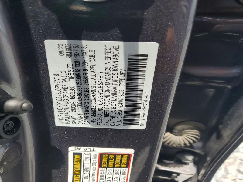 Aukcja sprzedaży 2022 Honda Cr-v, vin: 5J6RW1H54NA019559, numer aukcji: 50282206