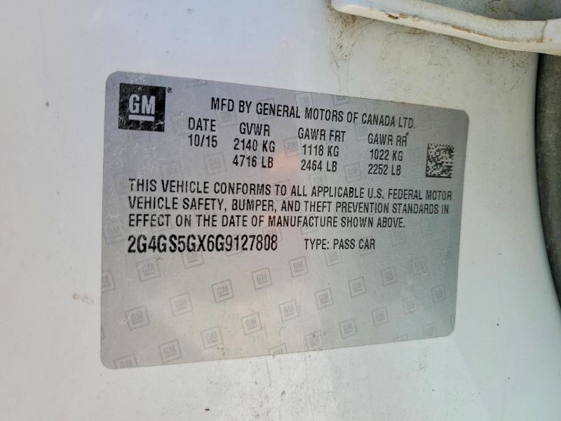 Продаж на аукціоні авто 2016 Buick Regal, vin: 2G4GS5GX6G9127808, номер лоту: 58775486