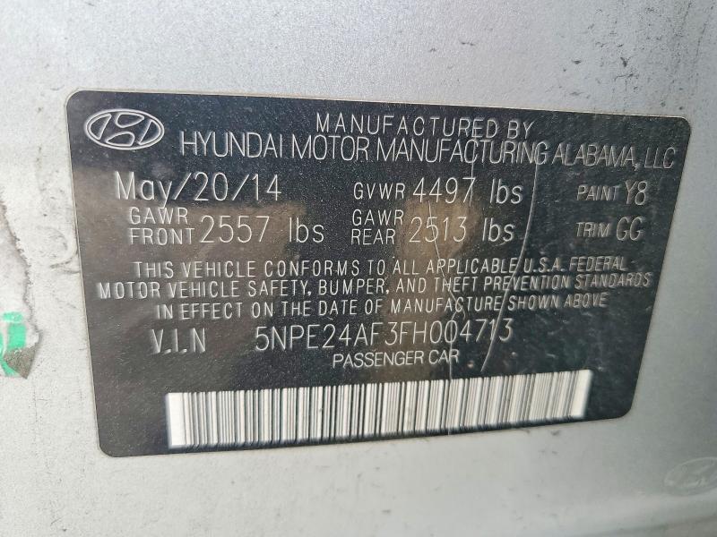 Aukcja sprzedaży 2015 Hyundai Sonata, vin: 5NPE24AF3FH004713, numer aukcji: 53438556
