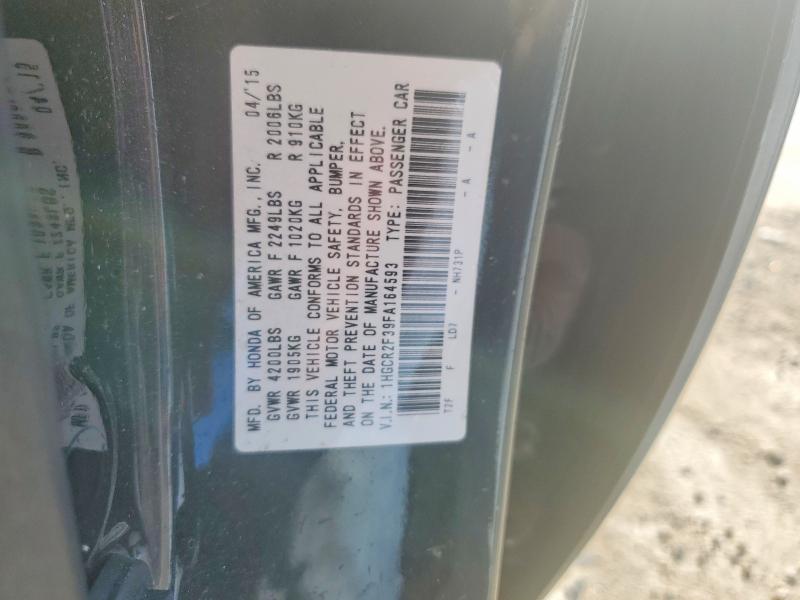 Продажа на аукционе авто 2015 Honda Accord, vin: 1HGCR2F39FA164593, номер лота: 58177576