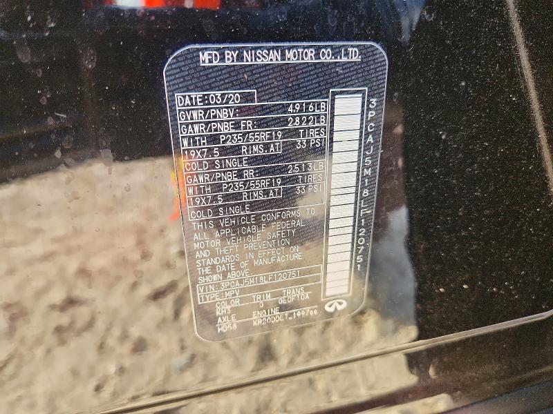 Продажа на аукционе авто 2020 Infiniti Qx50, vin: 3PCAJ5M18LF120751, номер лота: 56799856