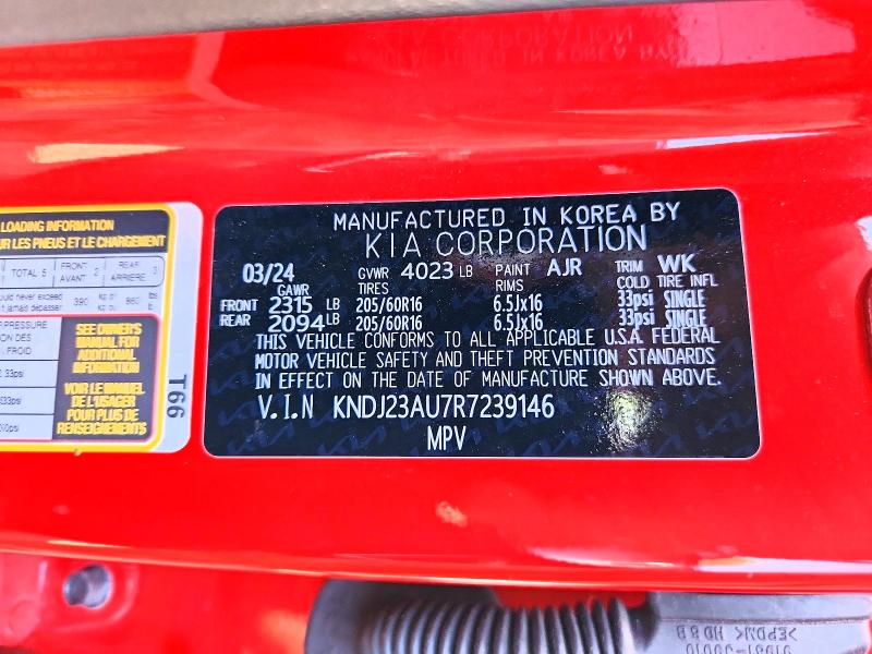 Продаж на аукціоні авто 2024 Kia Soul, vin: KNDJ23AU7R7239146, номер лоту: 56667146
