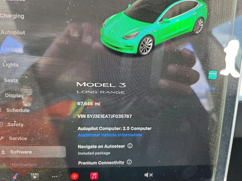 2018 Tesla Model 3 მანქანა იყიდება აუქციონზე, vin: 5YJ3E1EA7JF035787, აუქციონის ნომერი: 57216826