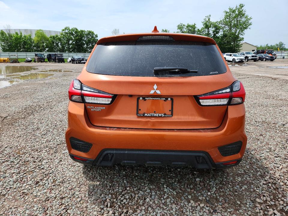 2021 Mitsubishi Outlander Sport მანქანა იყიდება აუქციონზე, vin: JA4ARUAU0MU004805, აუქციონის ნომერი: 56547386