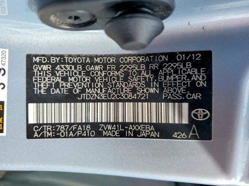 Продажа на аукционе авто 2012 Toyota Prius V, vin: JTDZN3EU2C3084721, номер лота: 56430276