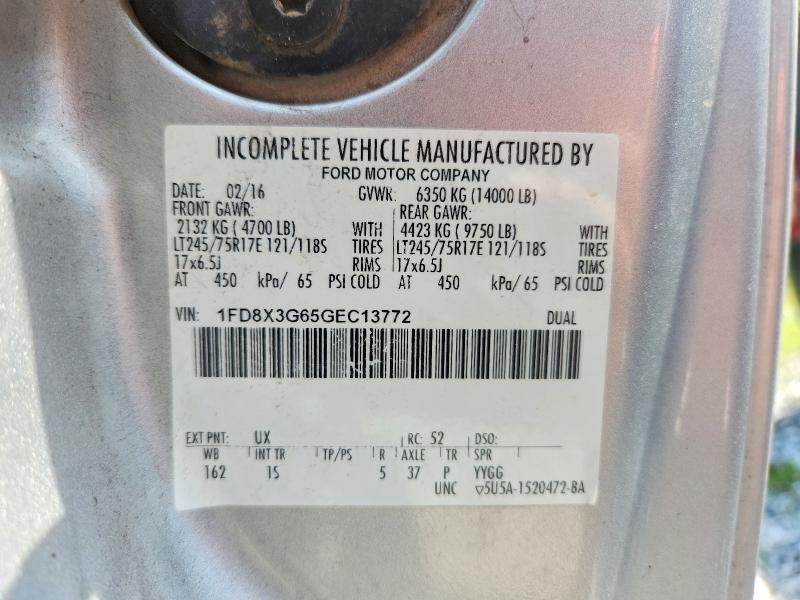 2016 Ford F350 მანქანა იყიდება აუქციონზე, vin: 1FD8X3G65GEC13772, აუქციონის ნომერი: 59341706