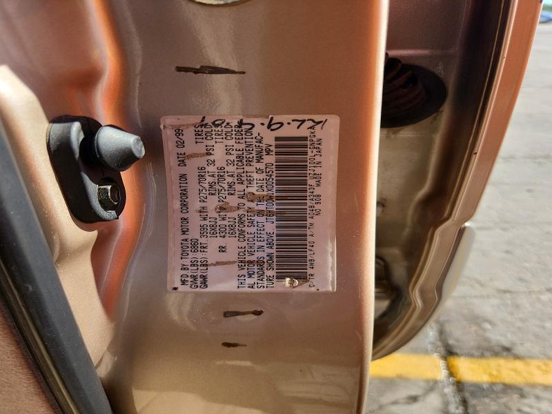 Продажа на аукционе авто 1999 Lexus Lx, vin: JT6HT00W1X0054570, номер лота: 56719356
