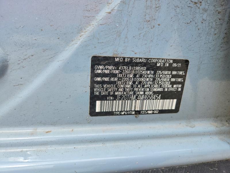 Продаж на аукціоні авто 2021 Subaru Crosstrek, vin: JF2GTHMC4MH658454, номер лоту: 58697896