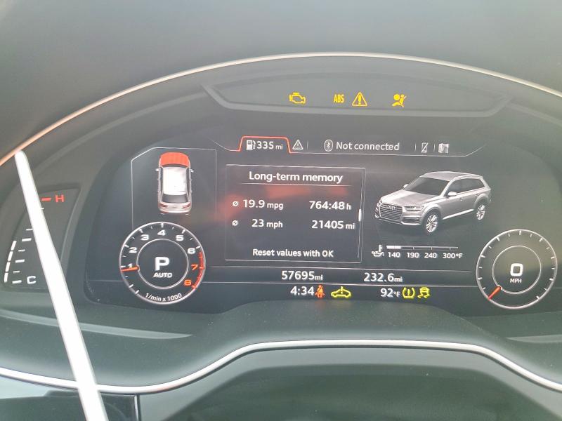 Aukcja sprzedaży 2018 Audi Q7, vin: WA1VAAF78JD037542, numer aukcji: 56340336