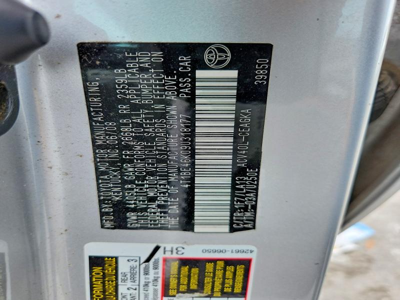 Продажа на аукционе авто 2009 Toyota Camry, vin: 4T1BE46K09U318177, номер лота: 59057516