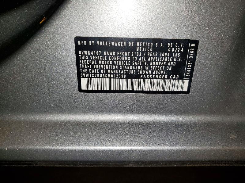 Продаж на аукціоні авто 2025 Volkswagen Jetta, vin: 3VW7X7BU3SM012398, номер лоту: 56677256