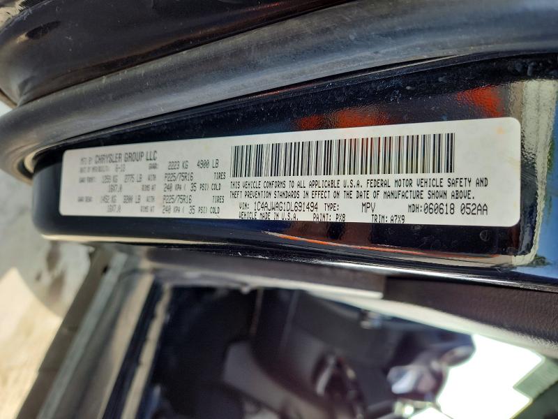 58886396 :رقم المزاد ، 1C4AJWAG1DL691494 vin ، 2013 Jeep Wrangler مزاد بيع