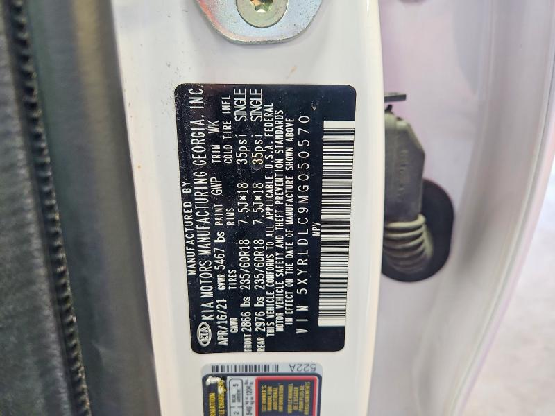 Продажа на аукционе авто 2021 Kia Sorento, vin: 5XYRLDLC9MG050570, номер лота: 57002696