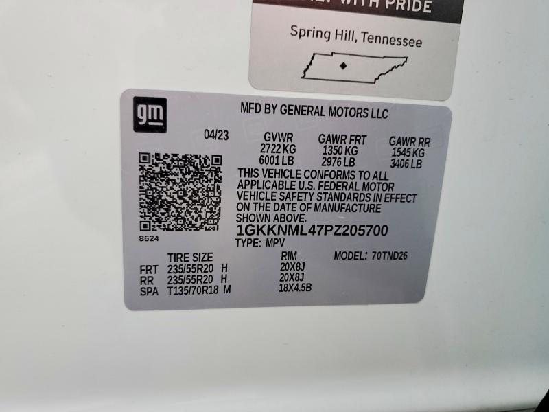 Продажа на аукционе авто 2023 Gmc Acadia, vin: 1GKKNML47PZ205700, номер лота: 56056526