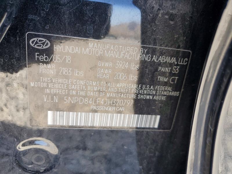 Aukcja sprzedaży 2018 Hyundai Elantra, vin: 5NPD84LF4JH320797, numer aukcji: 56513726