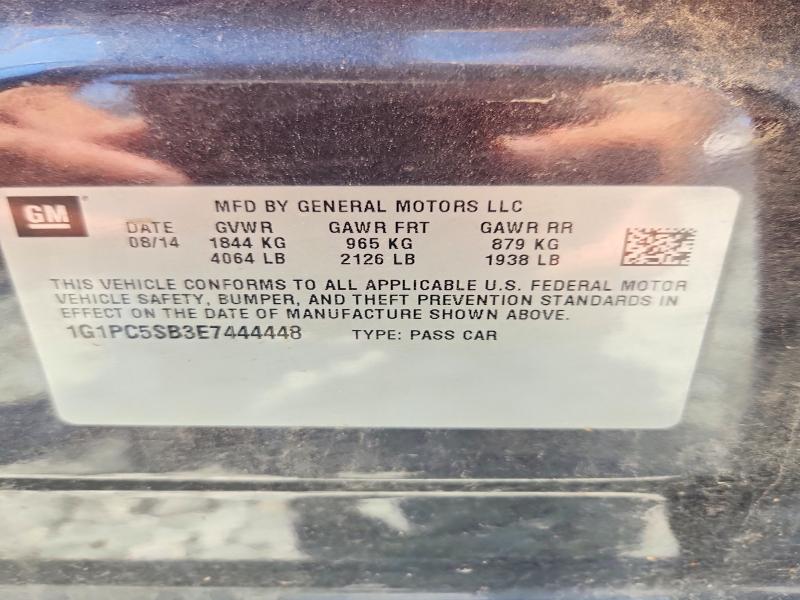 Продажа на аукционе авто 2014 Chevrolet Cruze, vin: 1G1PC5SB3E7444448, номер лота: 56417536
