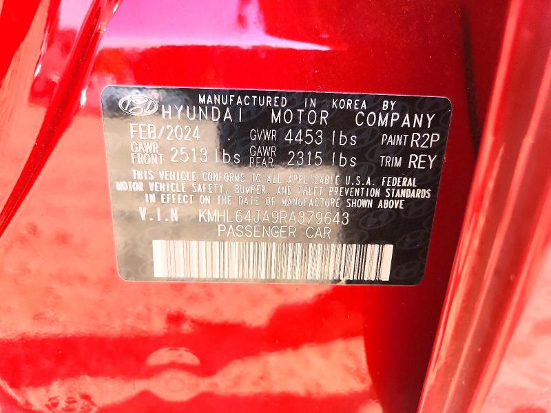 2024 Hyundai Sonata მანქანა იყიდება აუქციონზე, vin: KMHL64JA9RA379643, აუქციონის ნომერი: 56509886