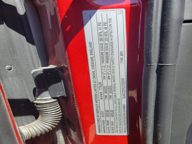 Aukcja sprzedaży 2018 Bentley Bentayga, vin: SJAAC2ZVXJC020098, numer aukcji: 58748976