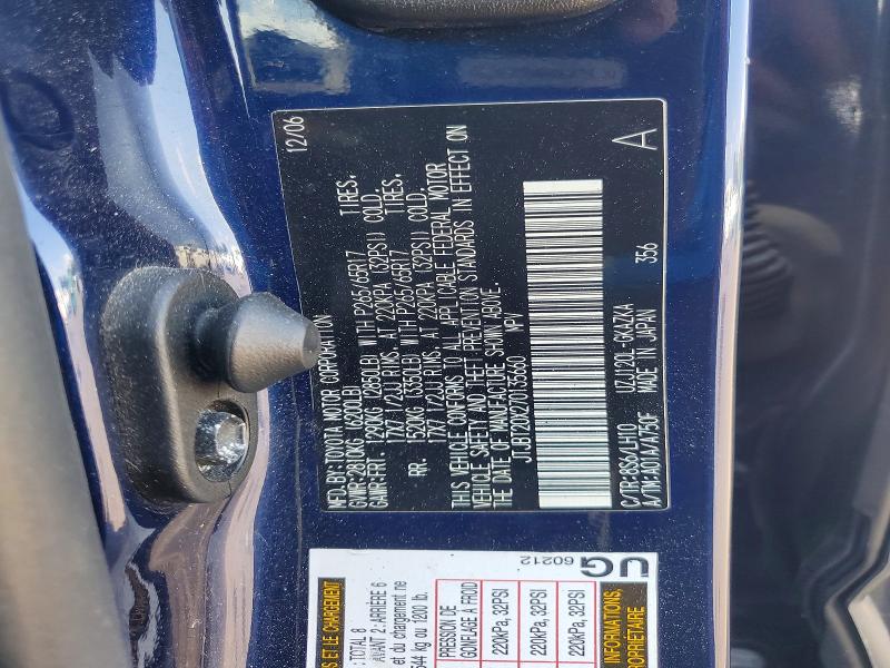 59256306 :رقم المزاد ، JTJBT20X270135660 vin ، 2007 Lexus Gx مزاد بيع