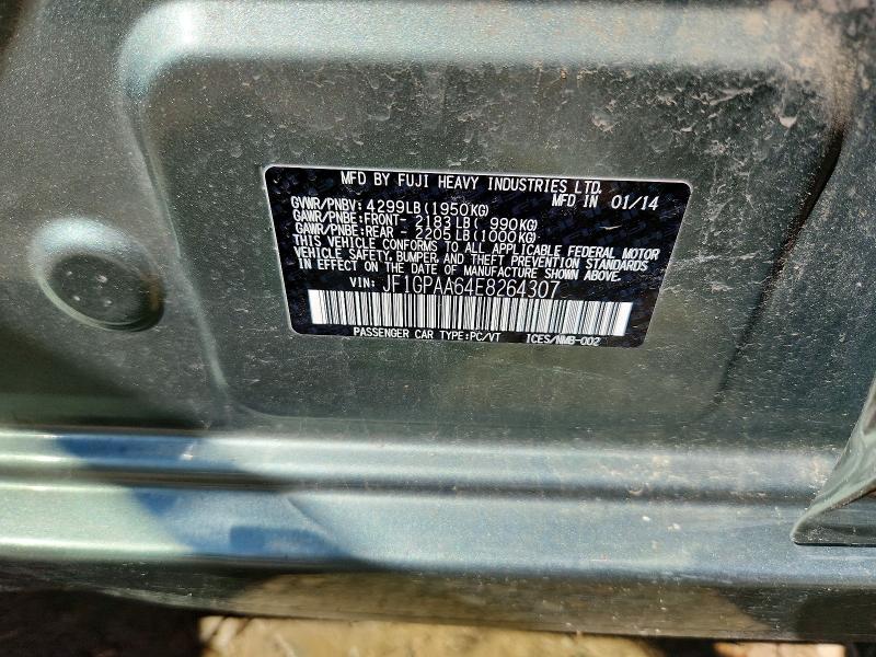 Aukcja sprzedaży 2014 Subaru Impreza, vin: JF1GPAA64E8264307, numer aukcji: 57704806