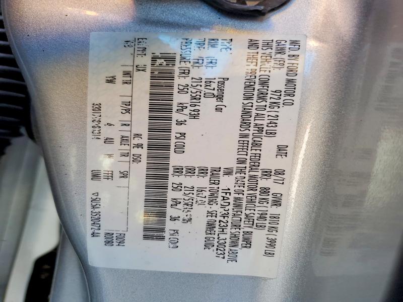 Aukcja sprzedaży 2017 Ford Focus, vin: 1FADP3F23HL330237, numer aukcji: 55710616